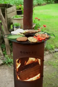 Bonfeu BonGiano LP Tuinhaard - Corten -Buiten koken Winkel 3002r 14 ambiance