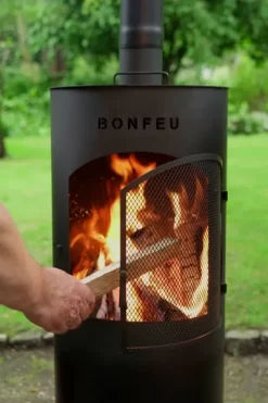 Bonfeu BonTino LP Tuinhaard - Zwart -Buiten koken Winkel 3501 14 ambiance