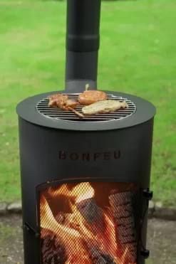 Bonfeu BonTino LP Tuinhaard - Zwart -Buiten koken Winkel 3501 15 ambiance