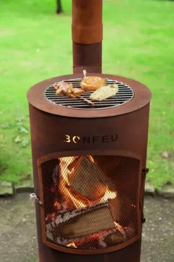 Bonfeu BonTino LP Tuinhaard - Corten -Buiten koken Winkel 3501r 15 ambiance