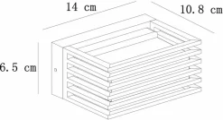 Lucide Malta Led Wandlamp - Zwart -Buiten koken Winkel 651 1200 15800 05 30 technical drawing