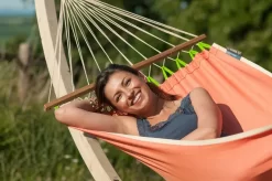 La Siesta Fruta 1 Persoons Hangmat - Mango -Buiten koken Winkel 797 1200 frr11 5 fruta mango weather resistant single spreader bar hammock image 05