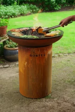 Bonfeu BonBiza Vuurschaal Bbq - Corten -Buiten koken Winkel 8001r 15 ambiance