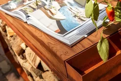 OFYR Island Corten 100 Pro Teak Wood -Buiten koken Winkel 800 1200 island pro 02