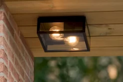 Lucide Dukan E27 Plafondlamp - Zwart -Buiten koken Winkel 900 1348 15802 02 30 sf3