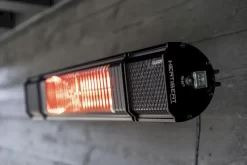 Eurom Heat And Beat Terrasverwarmer - Zwart -Buiten koken Winkel 900 1350 8713415334579 heat and beat black sfeer 4