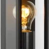 Lucide Dukan E27 Wandlamp - Zwart