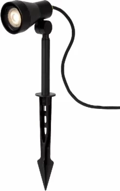 Lucide Spike GU10 Led Tuinspot - Zwart