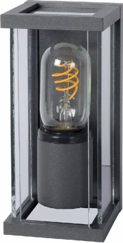 Lucide Claire Mini E27 Wandlamp - 1 Spot - Antraciet -Buiten koken Winkel 900 601 27885 01 30 off