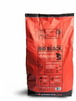 Kamado Joe Big Block Houtskool 9 Kg -Buiten koken Winkel 900 681 900 716 big block charcoal bag back