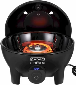 CADAC E-Braai Elektrische Barbecue - Zwart -Buiten koken Winkel 900 764 5840 20 04 e braai 40 16