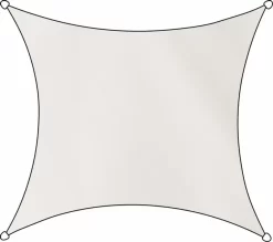 Livin’outdoor Schaduwdoek Como Vierkant 3,6 M - Wit