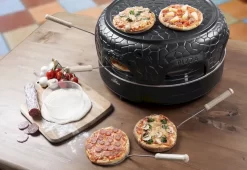 Bestron Pizza Gourmetset - 6 Personen -Buiten koken Winkel bestron pizzaoven 6 personen 8