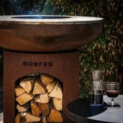 Bonfeu BonBiza Open Vuurschaal Bbq - Corten -Buiten koken Winkel bonfeu mosselen 2