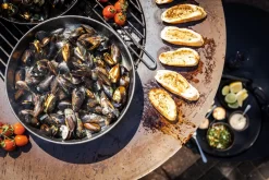Bonfeu BonBiza Open Vuurschaal Bbq - Zwart -Buiten koken Winkel bonfeu mosselen 31