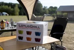 LotusGrill Classic Houtskoolbarbecue - Zwart -Buiten koken Winkel doos lotusgrill 2