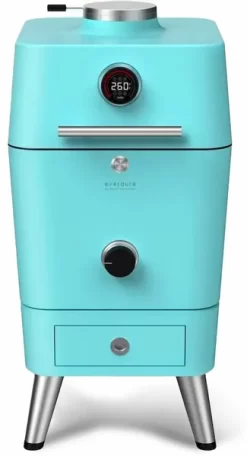 Everdure 4K Houtskool Barbecue Met Beschermhoes - Blauw