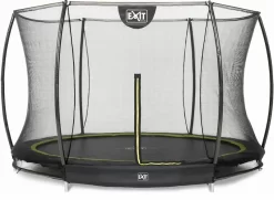 EXIT TOYS Exit Silhouette InGround Trampoline Met Net - Ø 366 Cm - Zwart