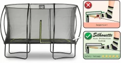 EXIT TOYS Exit Silhouette Trampoline Met Net - 366 X 244 Cm - Zwart -Buiten koken Winkel exit 12 93 82 00 int 4 resultaat