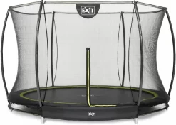 EXIT TOYS Exit Silhouette InGround Trampoline Met Net - Ø 305 Cm - Zwart