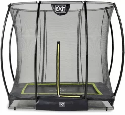 EXIT TOYS Exit Silhouette InGround Trampoline Met Net - 214 X 153 Cm - Zwart