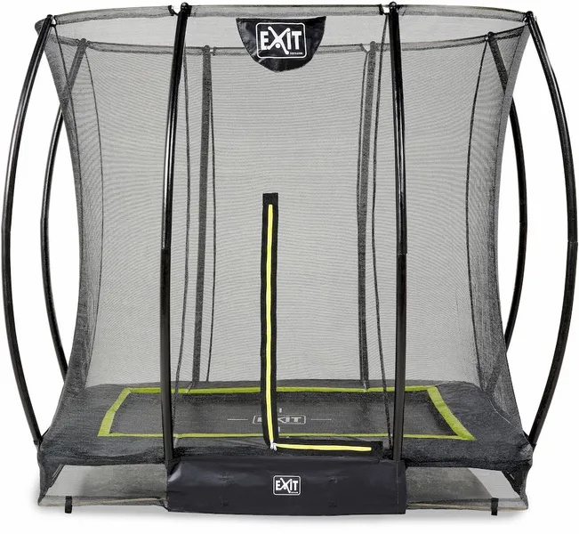 EXIT TOYS Exit Silhouette InGround Trampoline Met Net - 214 X 153 Cm - Zwart 1 EXIT TOYS Exit Silhouette InGround Trampoline Met Net - 214 X 153 Cm - Zwart