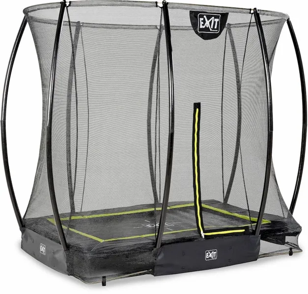 EXIT TOYS Exit Silhouette InGround Trampoline Met Net - 214 X 153 Cm - Zwart 2 EXIT TOYS Exit Silhouette InGround Trampoline Met Net - 214 X 153 Cm - Zwart - Afbeelding 2