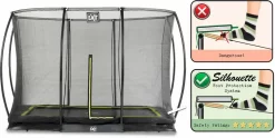 EXIT TOYS Exit Silhouette InGround Trampoline Met Net - 305 X 214 Cm - Zwart -Buiten koken Winkel exit 12 95 70 00 int 5 resultaat