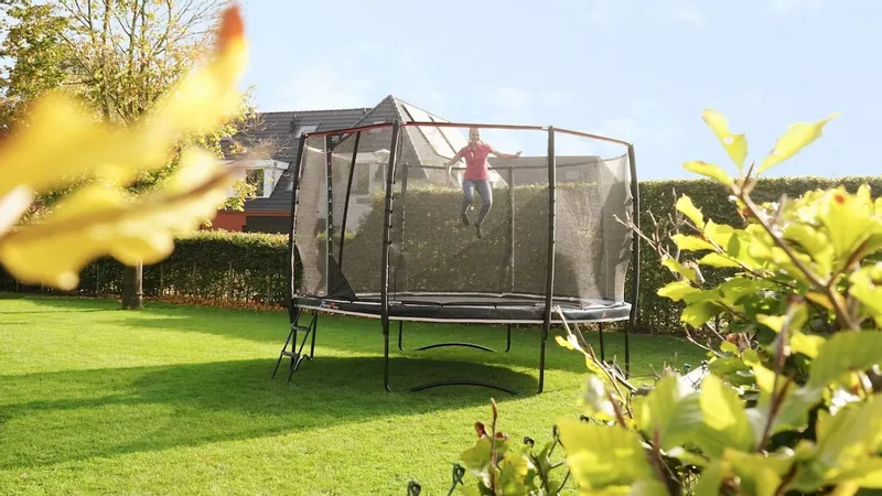 EXIT TOYS Exit PeakPro Trampoline Met Net En Ladder - Ø 366 Cm - Zwart - Afbeelding 13