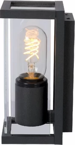 Lucide Claire Mini E27 Wandlamp - 1 Spot - Antraciet -Buiten koken Winkel lucide claire mini e27 wandlamp 1 spot antraciet 2