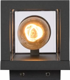 Lucide Claire Mini E27 Wandlamp - 1 Spot - Antraciet -Buiten koken Winkel lucide claire mini e27 wandlamp 1 spot antraciet 3