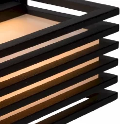 Lucide Malta Led Wandlamp - Zwart -Buiten koken Winkel lucide malta led wandlamp zwart 2