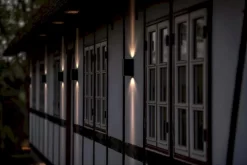 Nordlux Canto Maxi Kubi 2 Wandlamp - Grijs -Buiten koken Winkel nordlux canto maxi kubi 2 wandlamp grijs 1