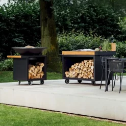 OFYR Mise En Place Table 135 PRO Black - Teak Wood -Buiten koken Winkel ofyr mise en place table 135 pro black teak wood 3