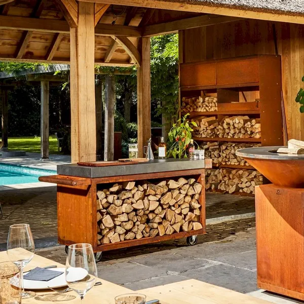 OFYR Mise En Place Table 135 PRO Corten - Ceramic Dark Grey - Afbeelding 2