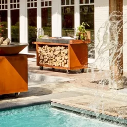 OFYR Mise En Place Table 135 PRO Corten - Ceramic Dark Grey -Buiten koken Winkel ofyr mise en place table 135 pro corten ceramic dark grey 2