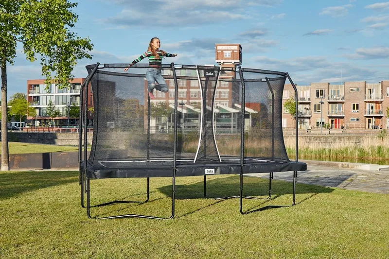 Salta Premium Black Edition Trampoline - 214 X 153 Cm - Zwart - Afbeelding 9