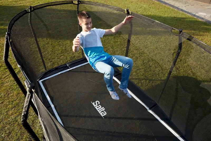 Salta Premium Black Edition Trampoline - 214 X 153 Cm - Zwart - Afbeelding 7