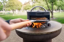 Bonfeu BonPizza Pizza Oven Voor BonBiza -Buiten koken Winkel sfeer bonpizza