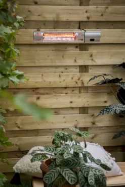 Sunred Heater Royal Diamond Wall 2000 Terrasverwarmer - Grijs -Buiten koken Winkel sunred heater royal diamond silver wall 2000 terrasverwarmer 2