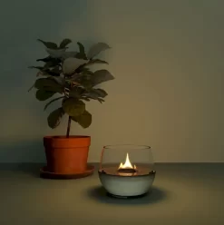 Tenderflame Tulip 14 Tafelhaard - Groen -Buiten koken Winkel tulip 14 reactive glace green sfeer op maat 3